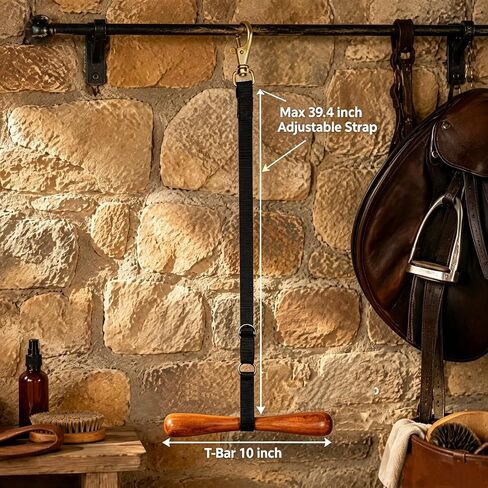 Portable Saddle Rack, Adjustable Saddle T Hanger for Car & Trailer (Black) in Saudi Arabia