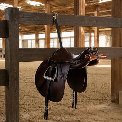 Portable Saddle Rack, Adjustable Saddle T Hanger for Car & Trailer (Black) in Saudi Arabia