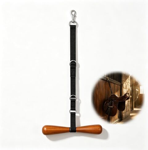 Portable Saddle Rack, Adjustable Saddle T Hanger for Car & Trailer (Black) in Saudi Arabia