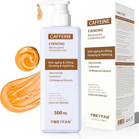 YMEYFAN 500ML Conductive Gel for Body Sculpting, Caffeine Firming Hot Gel for Thighs and Butt, Niacinamide, Paprika Extract and 10 Botanical Extracts, Paraben & Fragrance Free, for Men and Women in Kuwait