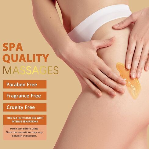 YMEYFAN 500ML Conductive Gel for Body Sculpting, Caffeine Firming Hot Gel for Thighs and Butt, Niacinamide, Paprika Extract and 10 Botanical Extracts, Paraben & Fragrance Free, for Men and Women in Kuwait