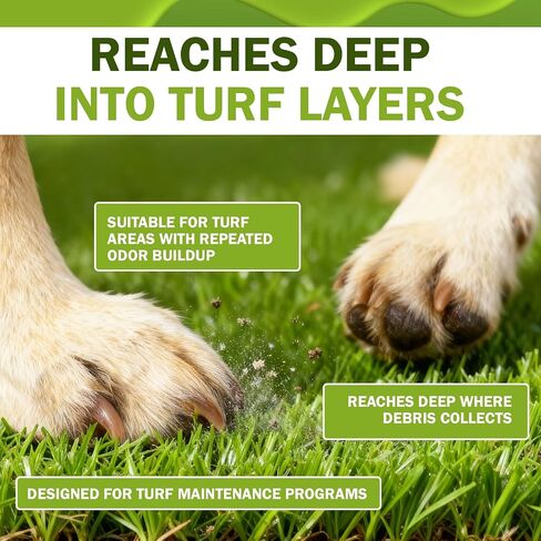 ProVetLogic Kennel & Turf Care (4 Pack) - Dog Kennel & Synthetic Pet Turf Cleaner and Deodorizer - Pet Floor Cleaner & Drain Maintainer - Yard Odor Eliminator for Dogs - Makes 256 Gal (Concentrated) in Kuwait