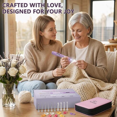 Counting Crochet Hook Set with Light -Crochet Kit for Beginners, 2.0~14.0mm in Saudi Arabia