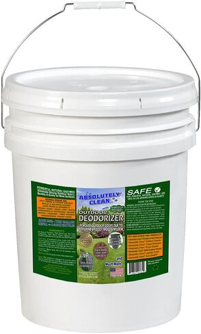 Absolutely Clean Amazing Outdoor Deodorizer odor eliminator Natural Enzyme Just Spray & Walk Away Grass, AstroTurf, Dog Runs, Patios, Decks, Fence & More Vet Approved - odor eliminator for strong odor in Kuwait