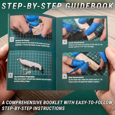 BeaverCraft Wood Carving Kit for Beginners S16 – Whittling Knives Sloyd, Chip Wood Carving Knife, Basswood Blocks for Carvers - Whittling Tools Set in Saudi Arabia