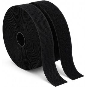LLPT Sew On Hook & Loop Tape, 1" x 33Ft, Black in Saudi Arabia