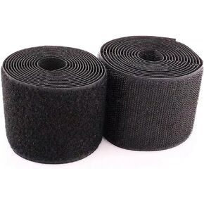 2" Sew On Hook and Loop Strips, Non-Adhesive, Nylon Strips Fabric Fastener Tape Interlocking Tape for Sewing Crafts and DIY Projects, 2 Inch x 6.5 Feet in Saudi Arabia