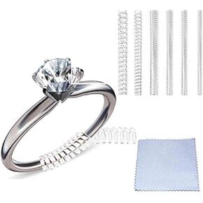 Ring Size Adjuster for Loose Rings, Eiito Ring Sizers Ring Spacers or Ring Tightener - Invisible Ring Guards - 6 Sizes Fitter, Resizer Fit Almost Any Size Rings in Saudi Arabia