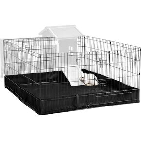 Aivituvin Pet Playpen Small Animal Cage Rabbit Pen Bunny Guinea Pig Playpen with Waterproof Floor Liner - Extension Playpen ONLY in Kuwait