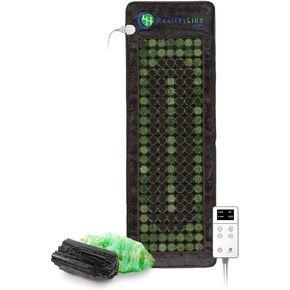HealthyLine Far Infrared Heating Pad - Natural Jade and Tourmaline Stones - Easy to Roll-up - Mesh JT Mat Full 7224 Soft Light InfraMat Pro® in Saudi Arabia
