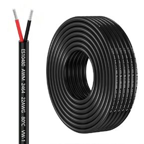 22 Gauge 2 Conductor Tinned Copper Electrical Wire Stranded PVC Cord 100FT in Kuwait
