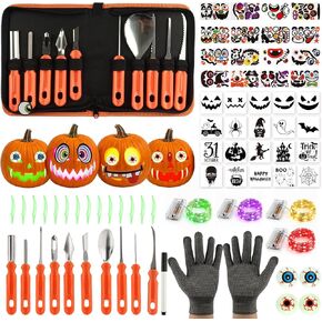 WHYMEO 71 Pcs Halloween Pumpkin Carving Kit Pumpkin Decorating Kit in Kuwait