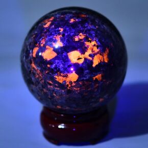AMOYSTONE Natural Smoky Quartz Ball Crystal Sphere Stone Ball with Wooden Base in Saudi Arabia