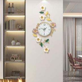 FLEBLE Extra Large Wall Clocks for Living Room Decor Modern Wall Clock Battery Operated Silent Non-Ticking for Home Office Bedroom Kitchen Decorative Analog Clock Quartz for Indoor House in Saudi Arabia