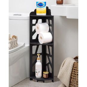 Over The Toilet Storage,Bathroom Organizer Shelves, Multifunctional Toilet Shelves,Black in Saudi Arabia