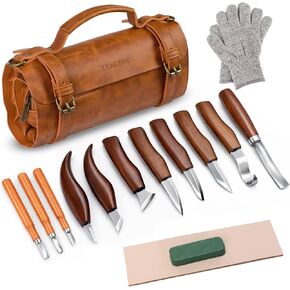 Tekchic Wood Carving Kit Deluxe-Whittling Knife, Wood Carving Knife Set in Kuwait