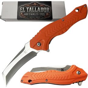 Keyfit Tools EL TALLADOR Wood Carving Knife 440 Stainless Steel Heat Treated ~Professional Precision Woodworking Designed For Controlled Cuts Detailed Shaping Comes With Sharpener in Kuwait