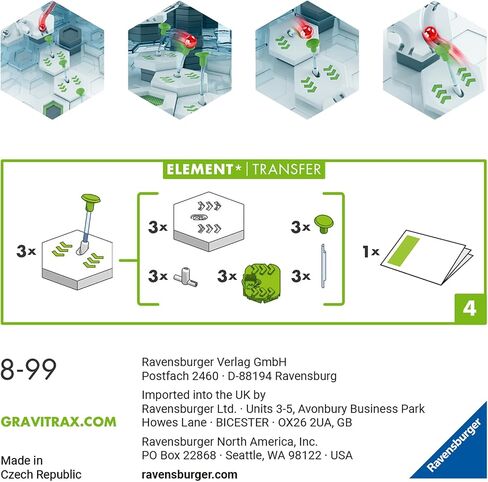 Ravensburger GraviTrax: Transfer Accessory | STEM Toy for Kids Ages 8 and Up | Compatible with All GraviTrax Systems | Ranked No.1 Marble Run System in The U.S in Saudi Arabia