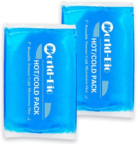 Large Gel Ice Packs for Injuries Reusable Hot Cold Pack Compress for Pain Relief, Rehabilitation, Comfort Ice Gel Pack Flexible Therapy on Neck, Arm, Knee, Leg, Shoulder, Elbow, Wrist - 2 Pack Blue in Kuwait