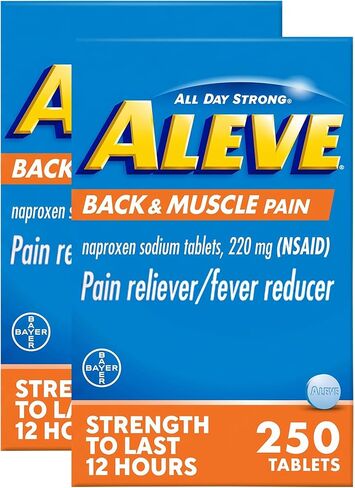 Aleve Back & Muscle Pain Relief Naproxen Sodium Tablets ‐ 250 Count, 250 Count in Saudi Arabia
