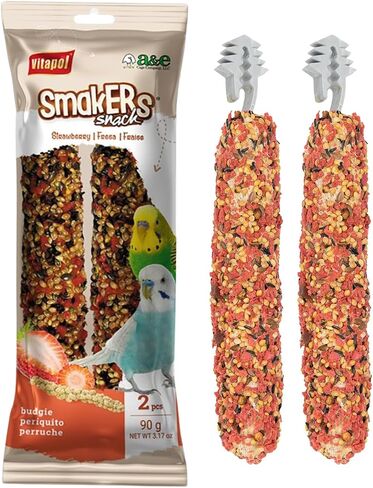 Vitapol Smakers 3-in-1 Treat Sticks for Parakeets, Egg Honey Fruit, 3 Pk in Saudi Arabia