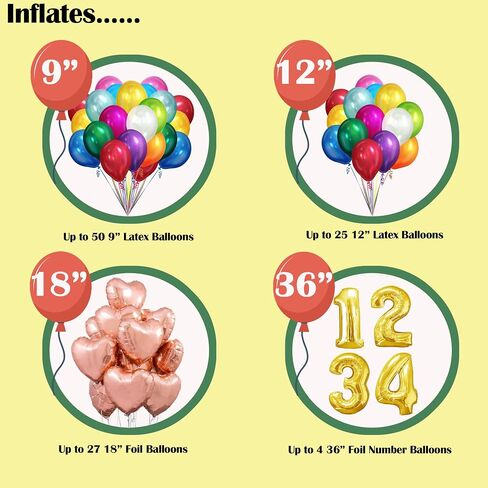 Helium Tank for Balloons At Home, 14.9 Cu Ft Helium Balloon Pump Kit with 50 Assorted Latex Balloons, White Curling Ribbon and Wholesalehome Balloon Tie Tool in Saudi Arabia