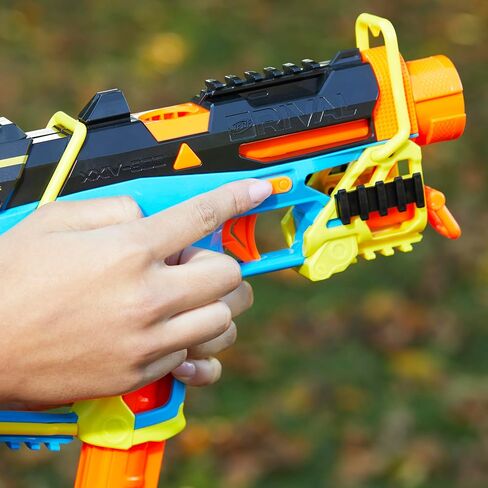 Nerf Rival Mirage XXIV-800 Blaster, 10 Nerf Rival Accu-Rounds, 2 Ways to Load, 8 Round Removable Magazine, Pump Action Priming, Gifts for Teens in Saudi Arabia