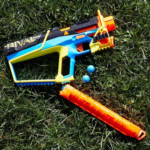 Nerf Rival Mirage XXIV-800 Blaster, 10 Nerf Rival Accu-Rounds, 2 Ways to Load, 8 Round Removable Magazine, Pump Action Priming, Gifts for Teens in Saudi Arabia