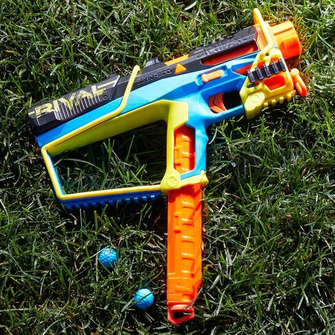 Nerf Rival Mirage XXIV-800 Blaster, 10 Nerf Rival Accu-Rounds, 2 Ways to Load, 8 Round Removable Magazine, Pump Action Priming, Gifts for Teens in Saudi Arabia