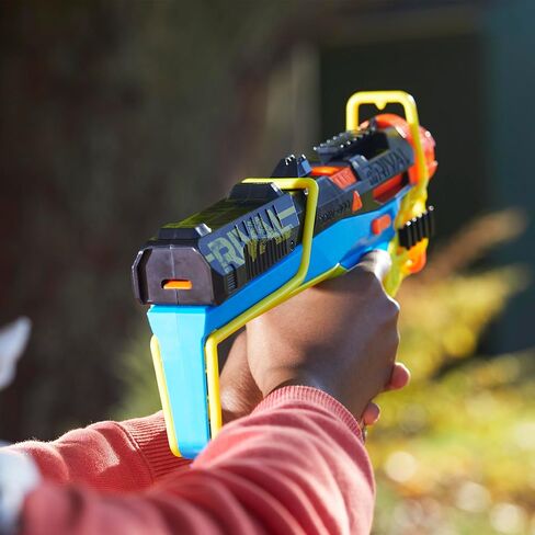 Nerf Rival Mirage XXIV-800 Blaster, 10 Nerf Rival Accu-Rounds, 2 Ways to Load, 8 Round Removable Magazine, Pump Action Priming, Gifts for Teens in Saudi Arabia