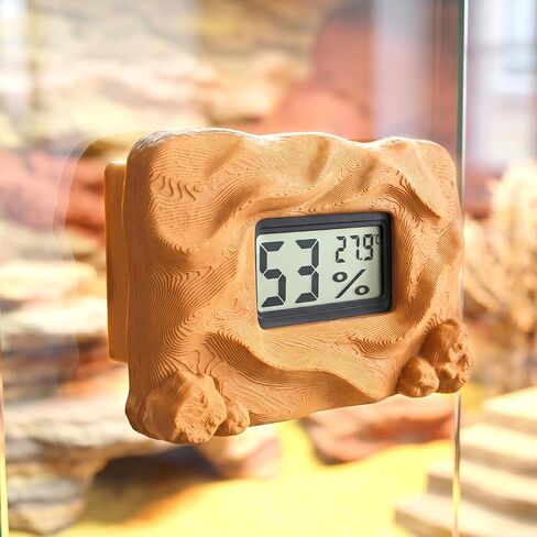 Magnetic Reptile Thermometer and Humidity Gauge，Rock in Saudi Arabia