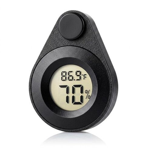 2Pcs Magnetic Reptile Thermometer and Humidity Gauge for Jumping Spider Enclosure Accessories Digital Thermometer Hygrometer for Reptile Tank, Gecko, Bearded Dragon (Teardrop-Shaped) in Kuwait