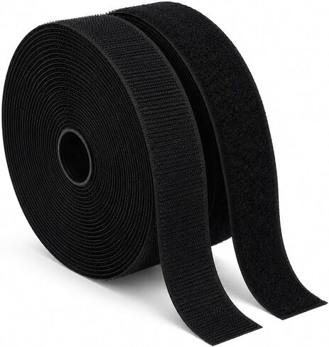 LLPT Sew On Hook & Loop Tape, 1" x 33Ft, Black in Kuwait
