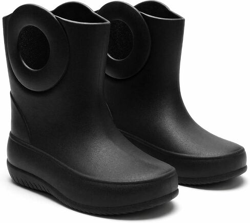 OKABASHI Kid's Kendall Rain Boot | Waterproof Design | Machine Washable | Easy-On Handles | Latex Free | Sustainably Made in the USA in Kuwait