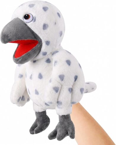 Animal Hand Puppets 11 Inch Bird Plush Toucan Owl Eagle Parrot Flamingo Peacock Puppet Toys Role-Play Puppets for Kids Storytelling Imaginative Pretend Play Teaching Preschool(Parrot) in Kuwait