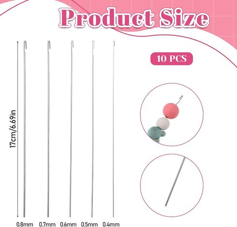 SULIKJHUI 10 Pcs Bead Threader for Jewelry Making, Bead Spinner-Needle in Kuwait