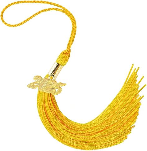 2026 Tassel Graduation Gold 9", Elegant Gold 2026 Graduation Tassel with Year Charm Date Drop for Graduations Cap in Kuwait