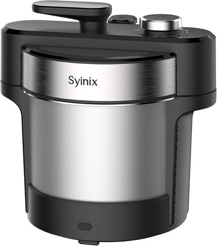 Syinix Swallow Maker Pro, Automatic Fufu Machine, Pounded Yam Maker, 5L African Food Maker with One-Touch Cooking, Non-Stick Pot for Eba, Semolina, Ugali, Banku & Konkonte, 850W Heating, 110V in Saudi Arabia