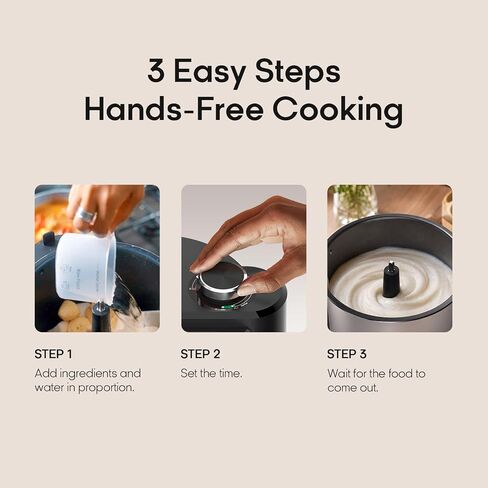 Syinix Swallow Maker Pro, Automatic Fufu Machine, Pounded Yam Maker, 5L African Food Maker with One-Touch Cooking, Non-Stick Pot for Eba, Semolina, Ugali, Banku & Konkonte, 850W Heating, 110V in Saudi Arabia