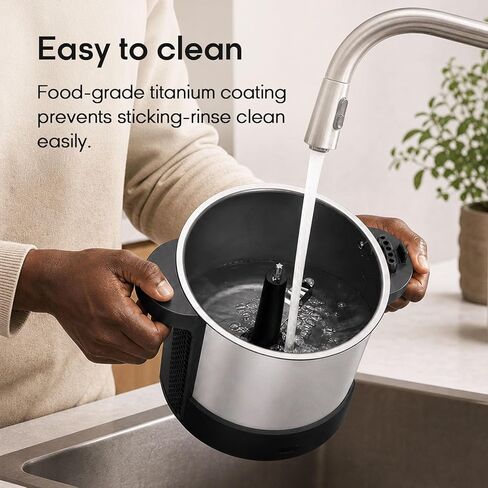 Syinix Swallow Maker Pro, Automatic Fufu Machine, Pounded Yam Maker, 5L African Food Maker with One-Touch Cooking, Non-Stick Pot for Eba, Semolina, Ugali, Banku & Konkonte, 850W Heating, 110V in Saudi Arabia