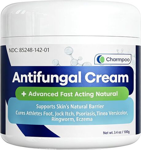 Athletes Foot Treatment - Antifungal Cream - Treatment for Jock Itch, Ringworm, Psoriasis, Tinea Versicolor, Eczema, Nail Issues, Rash, Skin Itching for Dry, Itchy Skin - Foot & Body Balm with Natural Ingredients-50g in Kuwait