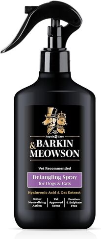 Barkin & Meowson Detangling Spray for Dogs & Cats 350ml / 11.83 fl.oz - Oat Extract, Pet-Friendly Scent in Saudi Arabia