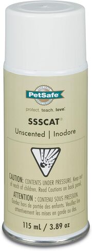 PetSafe SSSCAT Automatic Spray Pet Deterrent Replacement Can - Contactless Behavior Correction - Motion Sensor Air Burst - Only Compatible with First-Generation SSCAT Spray Deterrent System in Kuwait