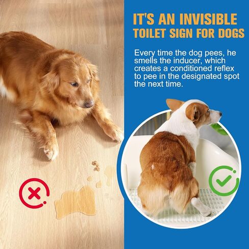 Dog Potty Training Spray,Go Here Potty Training Indoor & Outdoor,Dog Pee Attractant Spray,Training & Behavior Aids For Dogs Cats to Pee in One Spot,Prevent Your Pet from Soiling The Carpet,120ML in Kuwait