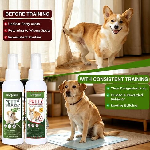 2Pack Potty Training Spray for Dogs, Go Here Training Spray + Not Here Spray for Puppies in Saudi Arabia