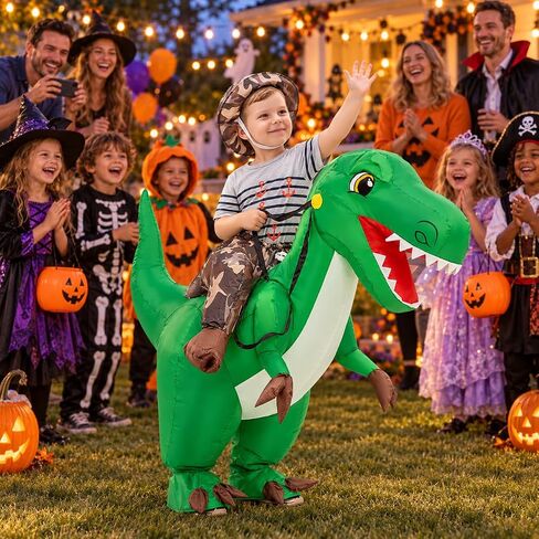 GOOSH Inflatable Dinosaur Costume for Kids Halloween Costumes Boys in Kuwait