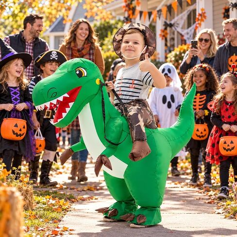 GOOSH Inflatable Dinosaur Costume for Kids Halloween Costumes Boys in Kuwait