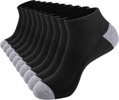 eallco 10 Pairs Mens Ankle Socks Low Cut Socks for Men Size 10-13 in Kuwait