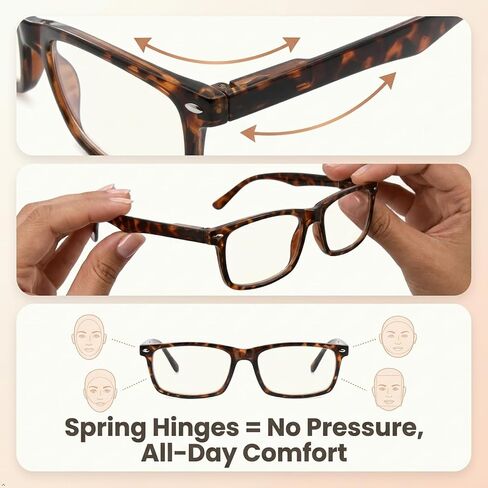 نظارات قراءة للكمبيوتر من Eyekepper، نظارات قراءة بفلتر الضوء الأزرق، نظارات زرقاء تحجب الوهج للرجال والنساء، أسود in Kuwait