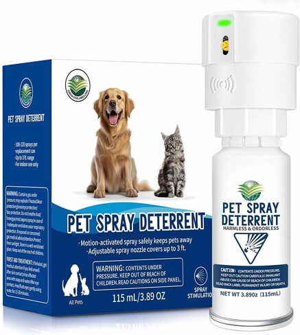 Motion Activated Pet Deterrent Spray System for Cats & Dogs, Odorless in Kuwait